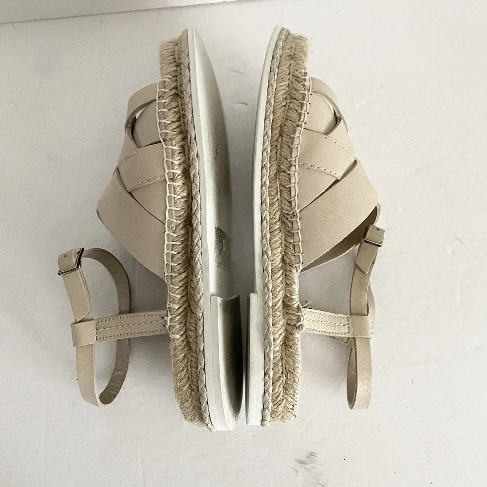 COCONUTS Matisse Nicolette Ankle Strap Womens 7 Sandals‎ Light Tan Espadrille